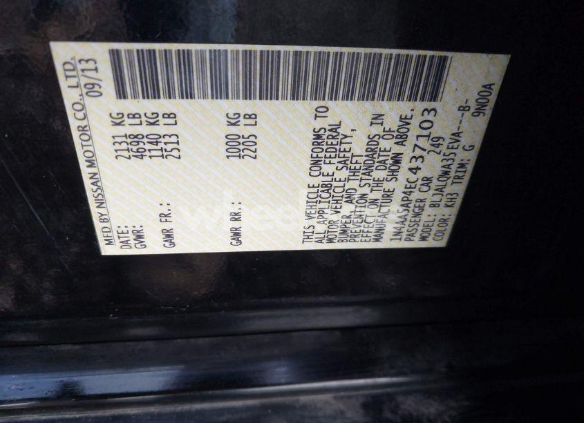 Photo 9 of 2014 Nissan Maxima 3.5 S (VIN 1N4AA5AP4EC437103)