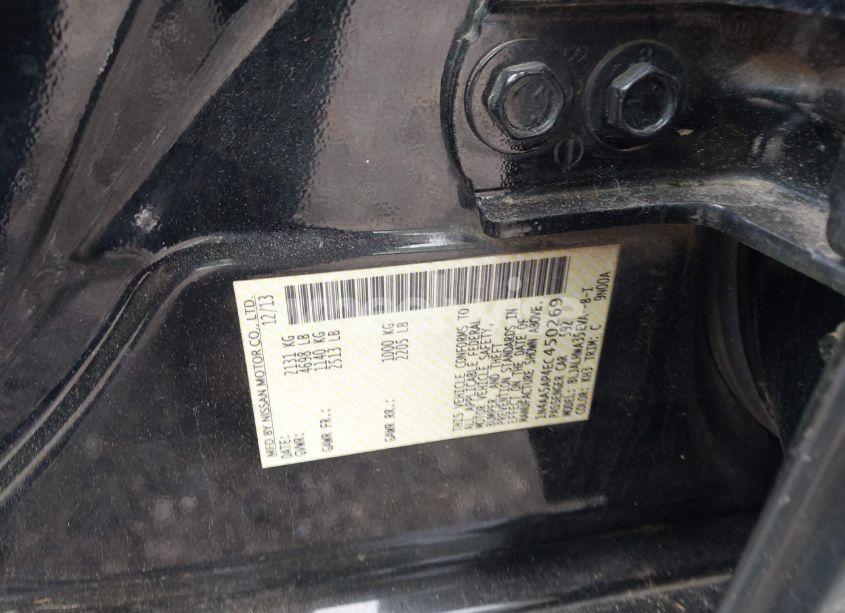 Photo 9 of 2014 Nissan Maxima 3.5 SV (VIN 1N4AA5AP4EC450269)