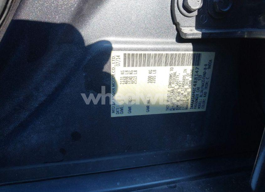 Photo 9 of 2014 Nissan Maxima 3.5 SV (VIN 1N4AA5AP4EC488147)