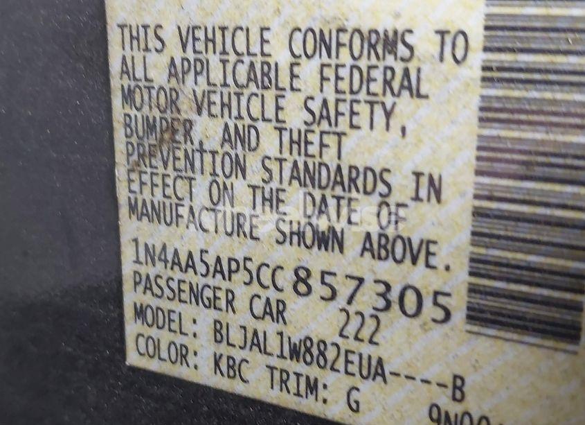 Photo 9 of 2012 Nissan Maxima 3.5 SV (VIN 1N4AA5AP5CC857305)