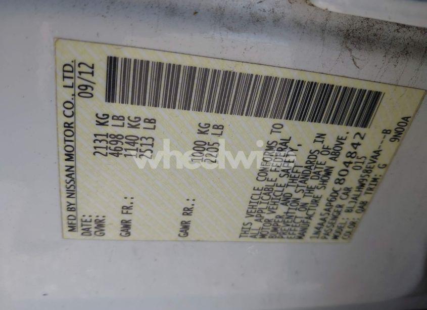 Photo 9 of 2013 Nissan Maxima 3.5 SV (VIN 1N4AA5AP6DC804842)