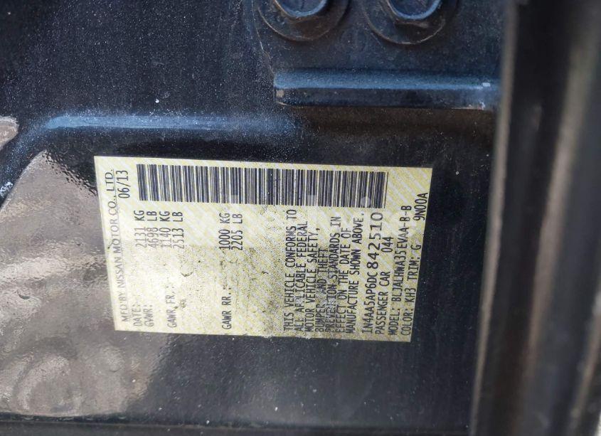 Photo 9 of 2013 Nissan Maxima 3.5 SV (VIN 1N4AA5AP6DC842510)