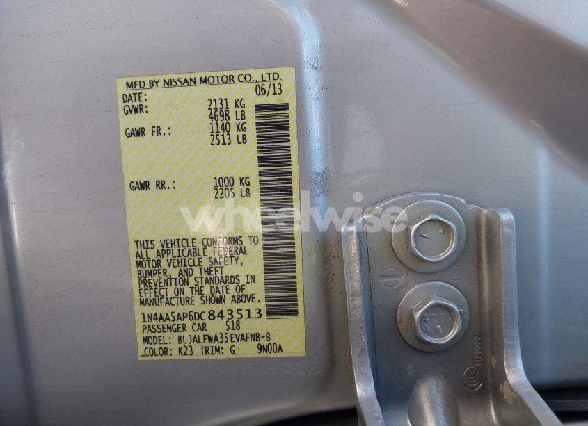 Photo 9 of 2013 Nissan Maxima 3.5 SV (VIN 1N4AA5AP6DC843513)