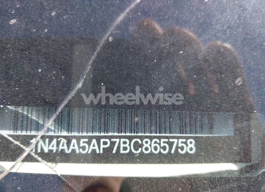 Photo 9 of 2011 Nissan Maxima 3.5 SV (VIN 1N4AA5AP7BC865758)