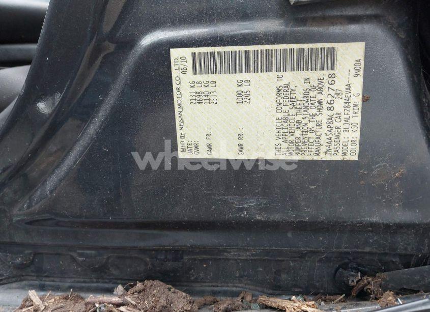 Photo 9 of 2010 Nissan Maxima 3.5 SV (VIN 1N4AA5AP8AC862768)