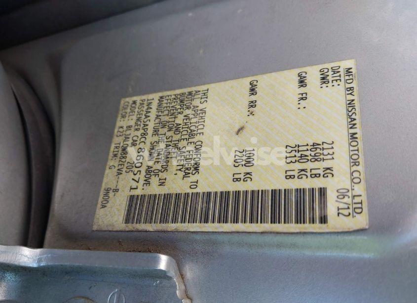 Photo 9 of 2012 Nissan Maxima 3.5 S (VIN 1N4AA5AP8CC860571)