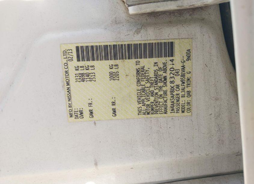 Photo 9 of 2013 Nissan Maxima 3.5 SV (VIN 1N4AA5AP8DC832044)