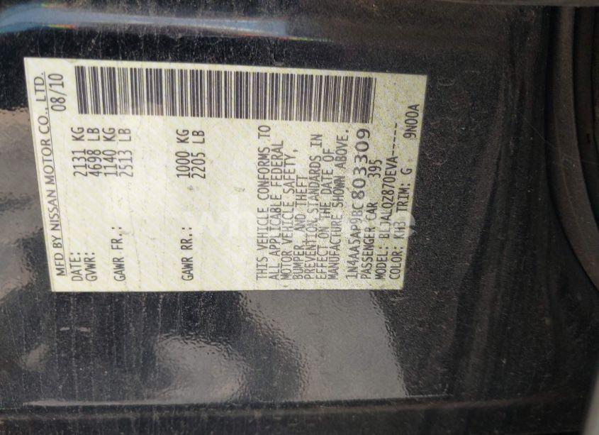 Photo 9 of 2011 Nissan Maxima 3.5 S (VIN 1N4AA5AP9BC803309)