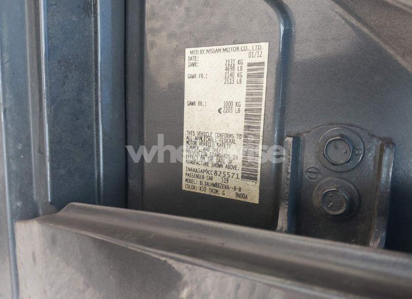 Photo 9 of 2012 Nissan Maxima 3.5 SV (VIN 1N4AA5AP9CC825571)