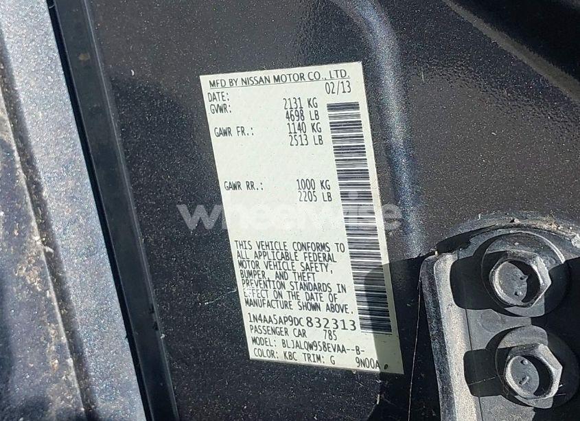 Photo 9 of 2013 Nissan Maxima 3.5 S (VIN 1N4AA5AP9DC832313)