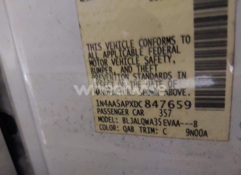 Photo 9 of 2013 Nissan Maxima 3.5 S (VIN 1N4AA5APXDC847659)