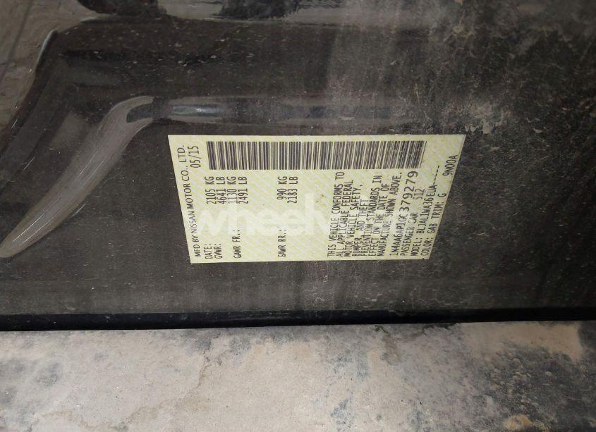 Photo 9 of 2016 Nissan Maxima 3.5 PLATINUM/3.5 S/3.5 SL/3.5 SR/3.5 SV (VIN 1N4AA6AP1GC379279)