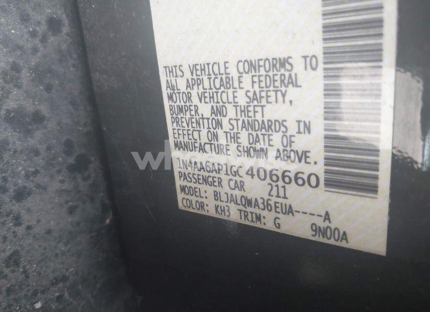 Photo 9 of 2016 Nissan Maxima 3.5 S (VIN 1N4AA6AP1GC406660)