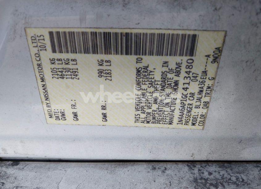 Photo 9 of 2016 Nissan Maxima 3.5 PLATINUM (VIN 1N4AA6AP1GC413480)