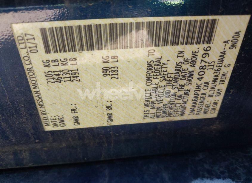 Photo 9 of 2017 Nissan Maxima 3.5 PLATINUM (VIN 1N4AA6AP1HC408796)