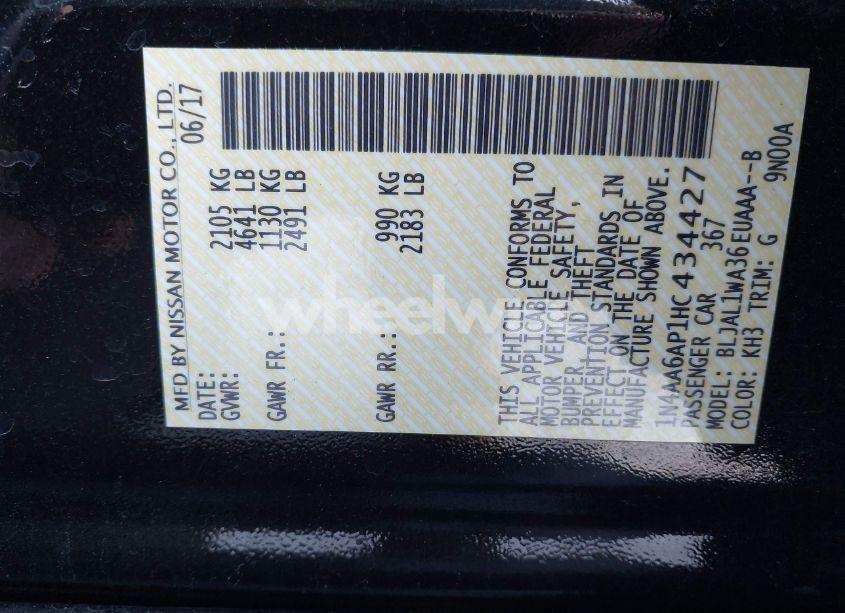 Photo 9 of 2017 Nissan Maxima 3.5 SR (VIN 1N4AA6AP1HC434427)