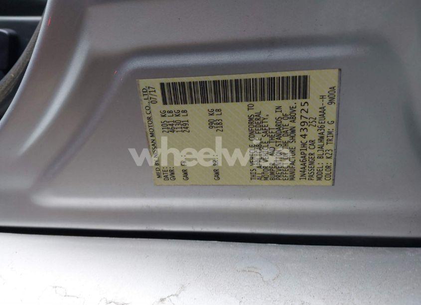 Photo 9 of 2017 Nissan Maxima 3.5 PLATINUM (VIN 1N4AA6AP1HC439725)