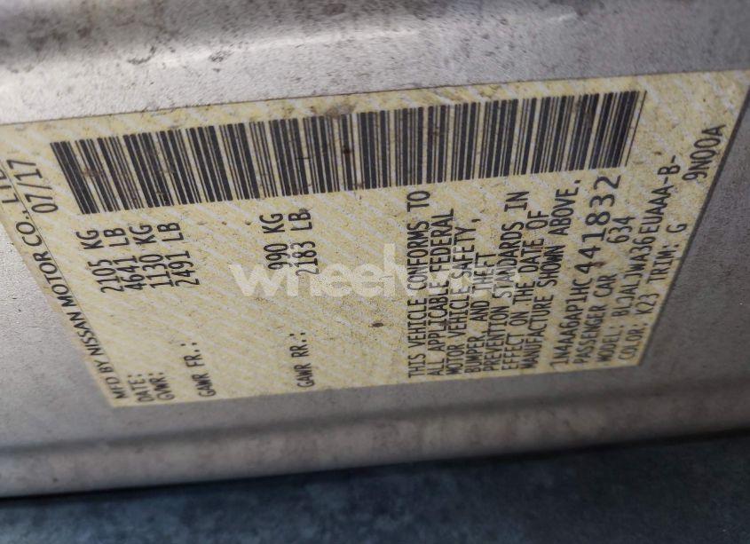 Photo 9 of 2017 Nissan Maxima 3.5 SV (VIN 1N4AA6AP1HC441832)