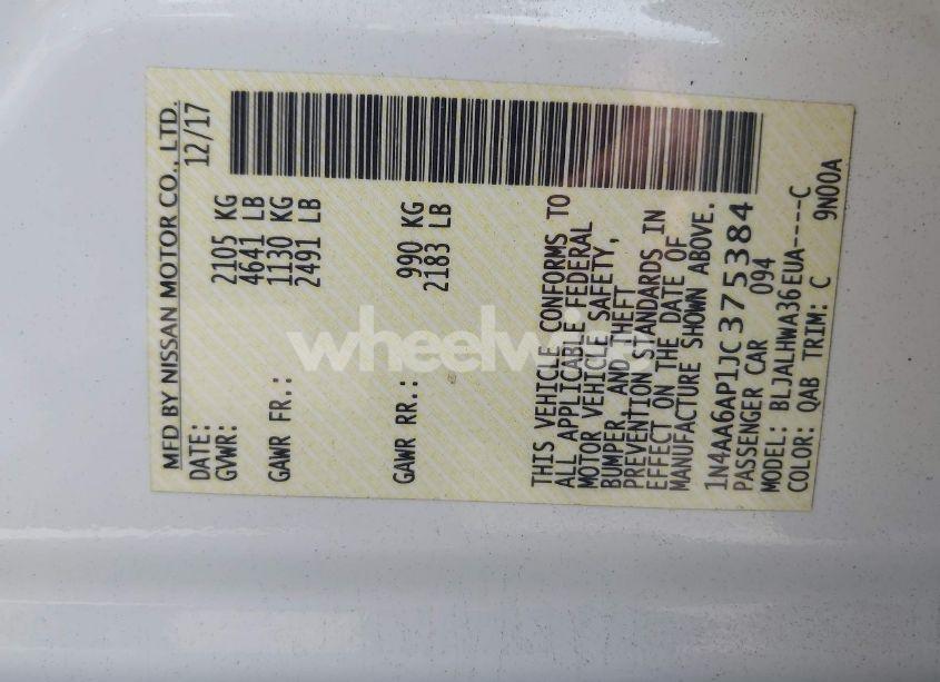 Photo 9 of 2018 Nissan Maxima 3.5 PLATINUM (VIN 1N4AA6AP1JC375384)