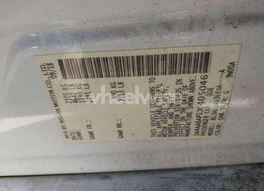 Photo 9 of 2018 Nissan Maxima 3.5 S (VIN 1N4AA6AP1JC405046)