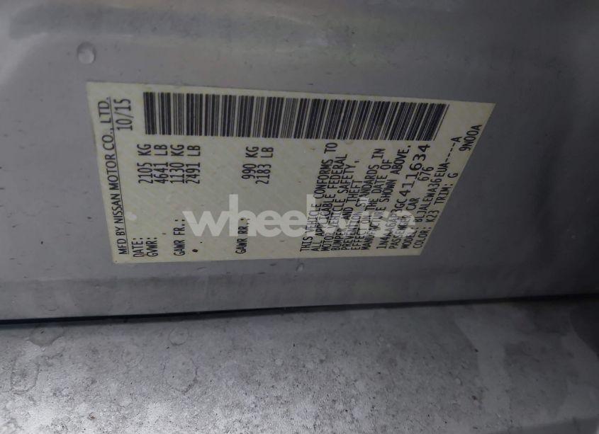 Photo 9 of 2016 Nissan Maxima 3.5 SL (VIN 1N4AA6AP3GC411634)