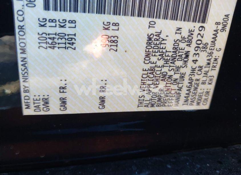 Photo 9 of 2017 Nissan Maxima 3.5 SR (VIN 1N4AA6AP3HC439029)