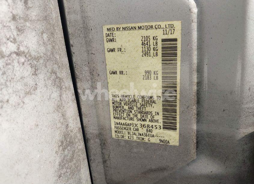 Photo 9 of 2018 Nissan Maxima 3.5 SV (VIN 1N4AA6AP3JC368453)