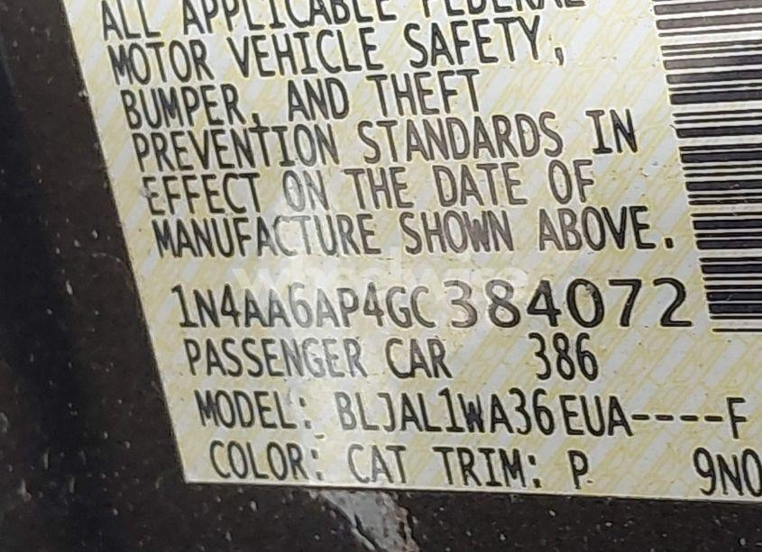 Photo 9 of 2016 Nissan Maxima 3.5 SR (VIN 1N4AA6AP4GC384072)