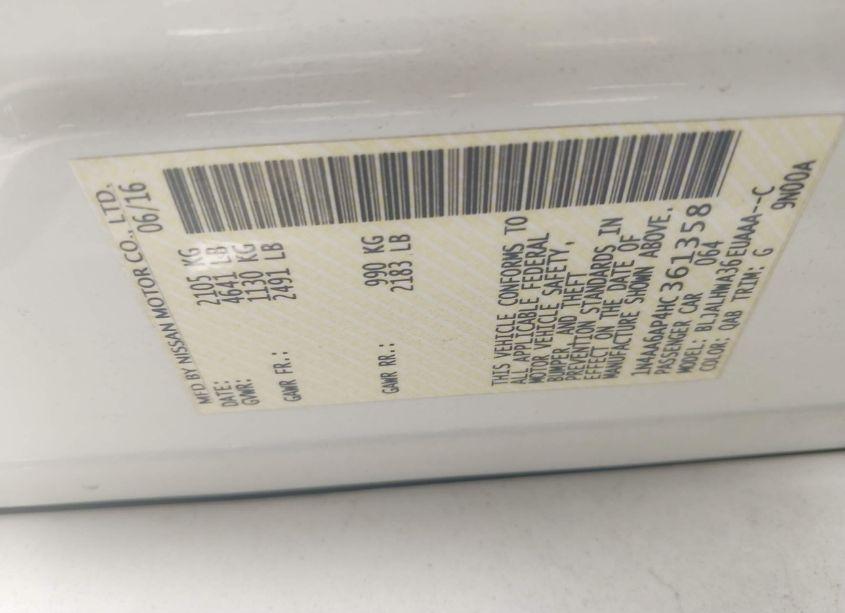 Photo 9 of 2017 Nissan Maxima 3.5 PLATINUM (VIN 1N4AA6AP4HC361358)