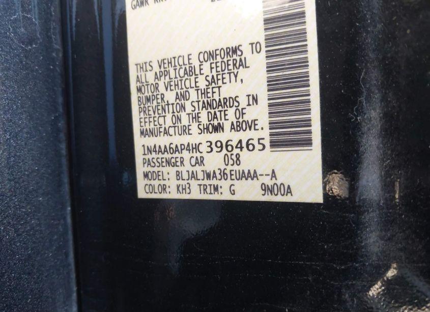 Photo 9 of 2017 Nissan Maxima 3.5 SV (VIN 1N4AA6AP4HC396465)