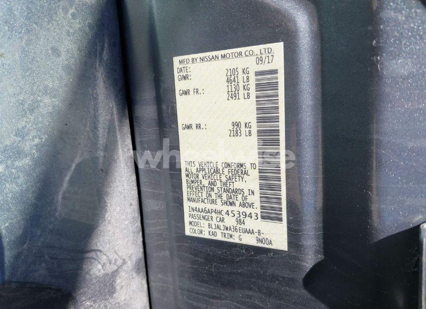 Photo 9 of 2017 Nissan Maxima 3.5 SV (VIN 1N4AA6AP4HC453943)