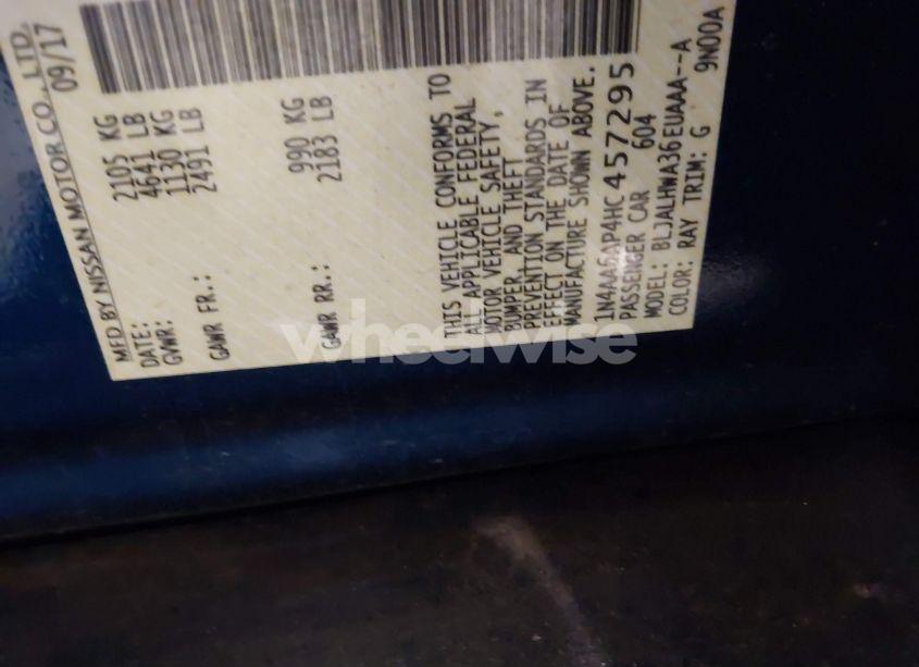 Photo 9 of 2017 Nissan Maxima 3.5 PLATINUM (VIN 1N4AA6AP4HC457295)