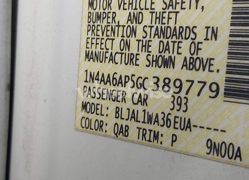 Photo 9 of 2016 Nissan Maxima 3.5 SR (VIN 1N4AA6AP5GC389779)