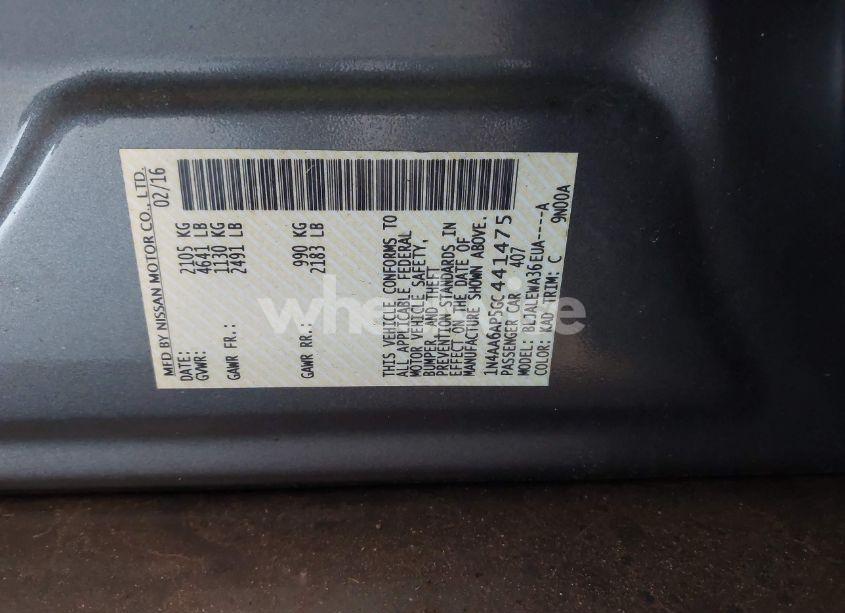 Photo 9 of 2016 Nissan Maxima 3.5 SL (VIN 1N4AA6AP5GC441475)