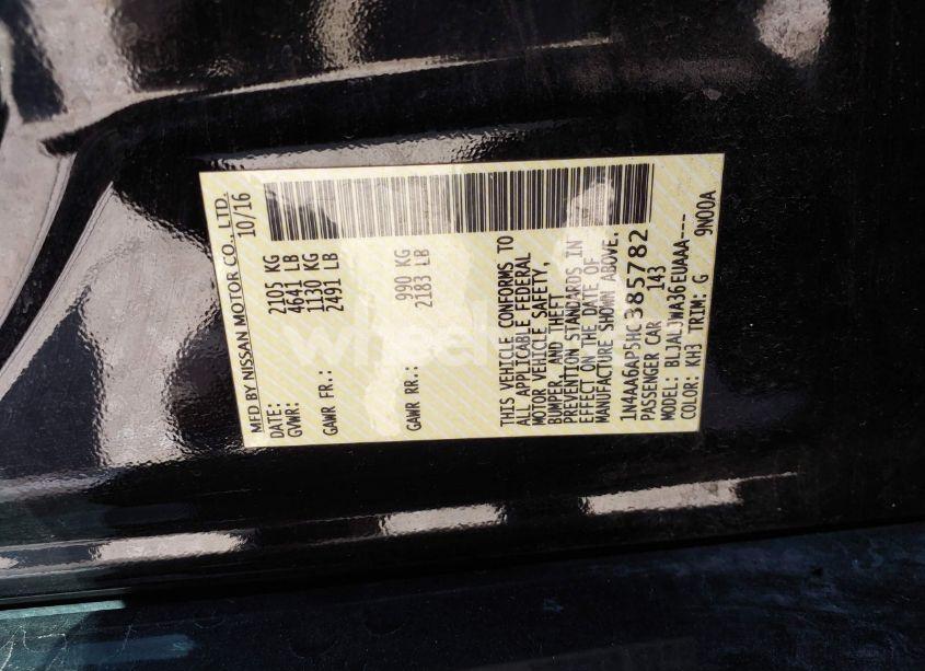 Photo 9 of 2017 Nissan Maxima 3.5 SV (VIN 1N4AA6AP5HC385782)