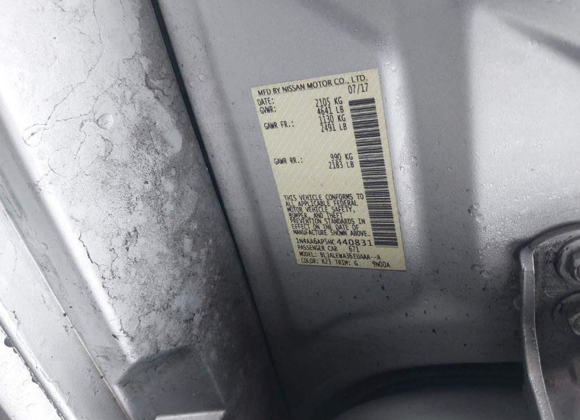 Photo 9 of 2017 Nissan Maxima 3.5 SL (VIN 1N4AA6AP5HC440831)