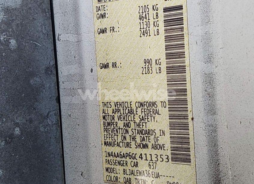 Photo 9 of 2016 Nissan Maxima 3.5 SL (VIN 1N4AA6AP6GC411353)