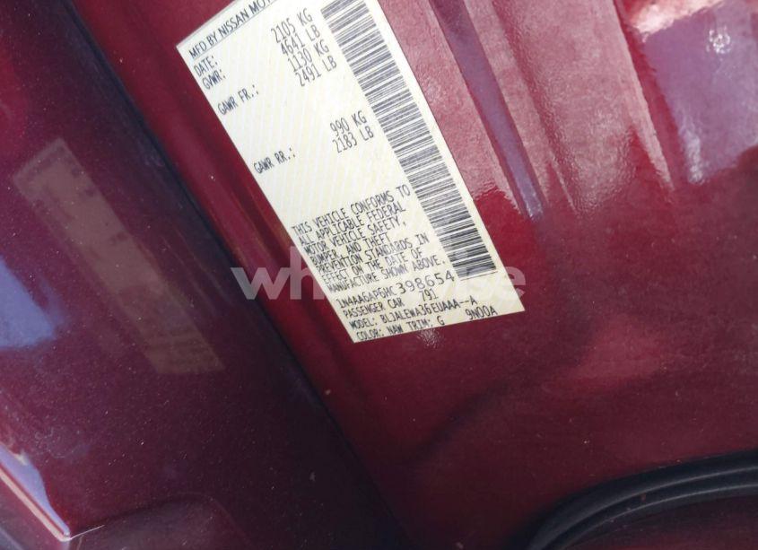 Photo 9 of 2017 Nissan Maxima 3.5 SL (VIN 1N4AA6AP6HC398654)