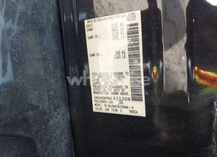 Photo 9 of 2017 Nissan Maxima 3.5 PLATINUM (VIN 1N4AA6AP6HC411208)