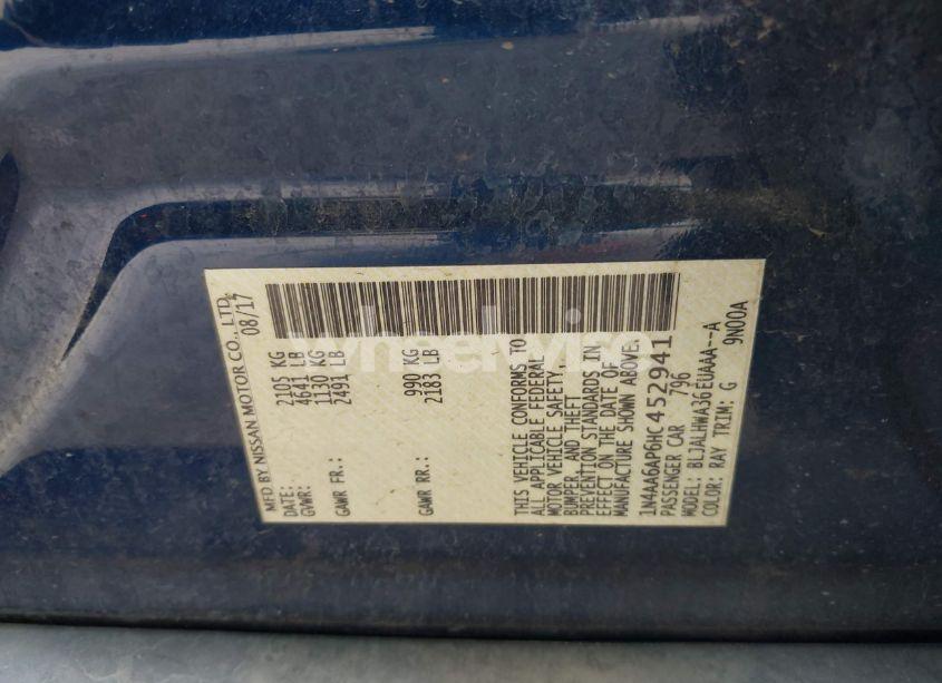 Photo 9 of 2017 Nissan Maxima 3.5 PLATINUM (VIN 1N4AA6AP6HC452941)