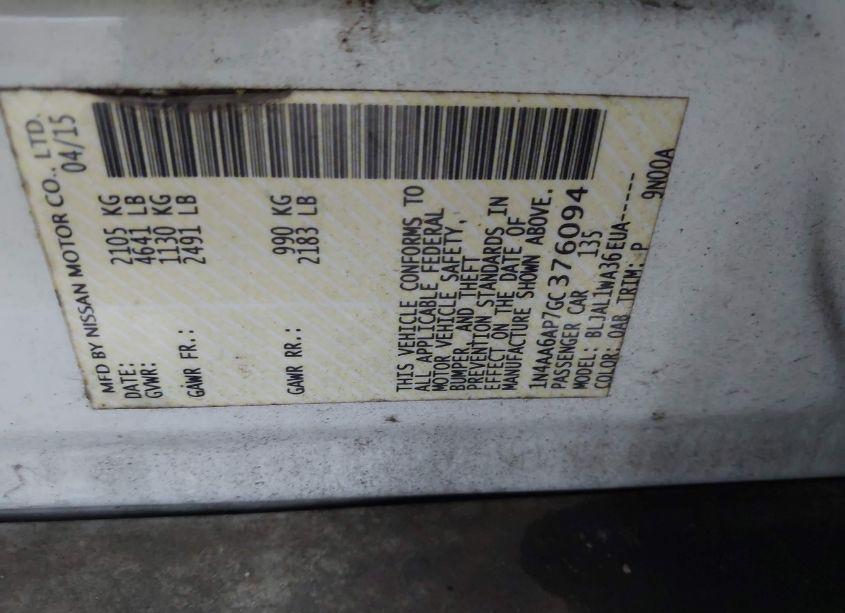 Photo 9 of 2016 Nissan Maxima 3.5 SR (VIN 1N4AA6AP7GC376094)