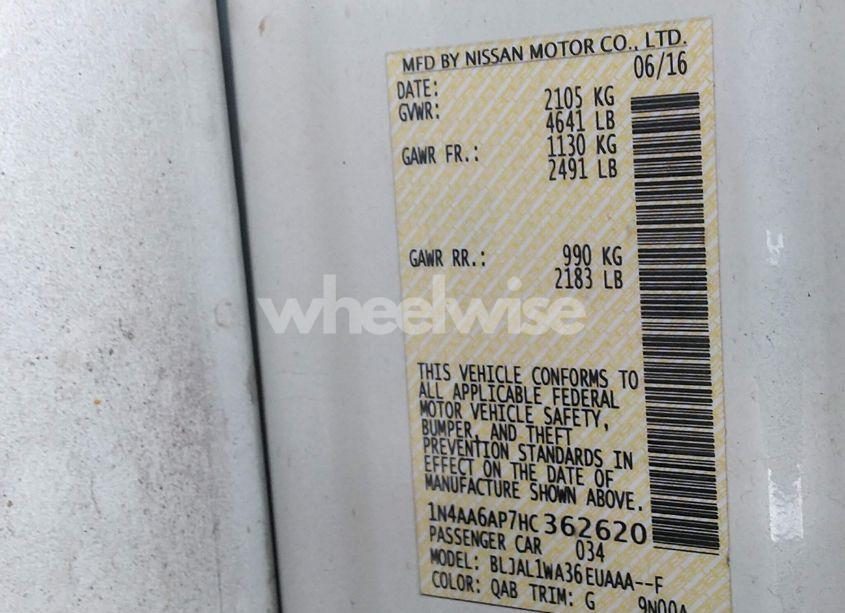 Photo 9 of 2017 Nissan Maxima 3.5 SR (VIN 1N4AA6AP7HC362620)