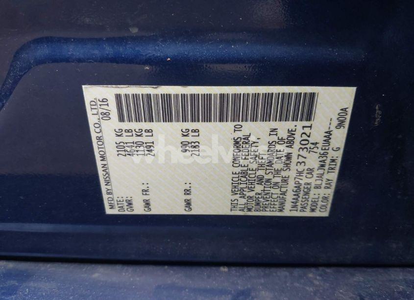 Photo 9 of 2017 Nissan Maxima 3.5 SV (VIN 1N4AA6AP7HC373021)