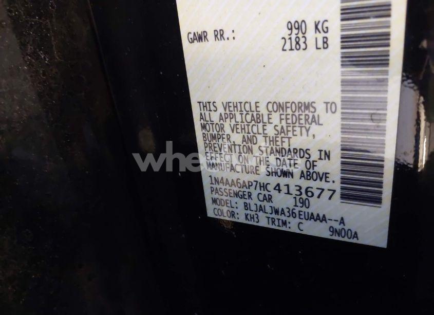 Photo 9 of 2017 Nissan Maxima 3.5 SV (VIN 1N4AA6AP7HC413677)