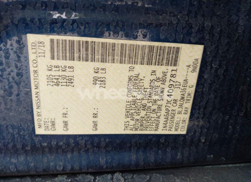 Photo 9 of 2018 Nissan Maxima 3.5 S (VIN 1N4AA6AP7JC409781)