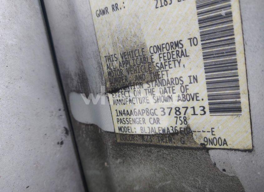 Photo 9 of 2016 Nissan Maxima 3.5 SL (VIN 1N4AA6AP8GC378713)