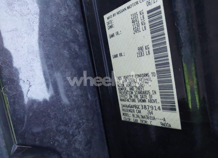 Photo 9 of 2016 Nissan Maxima 3.5 SV (VIN 1N4AA6AP8GC387914)