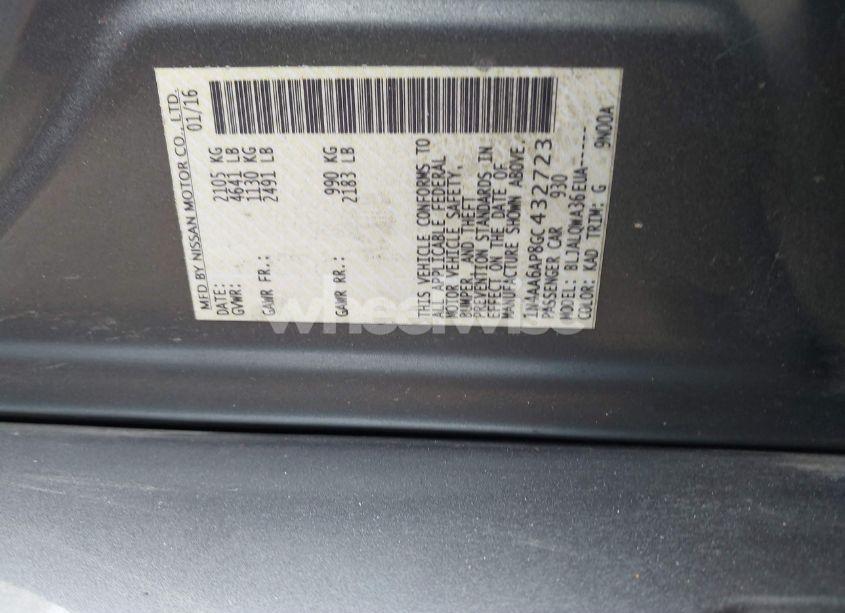 Photo 9 of 2016 Nissan Maxima 3.5 S (VIN 1N4AA6AP8GC432723)