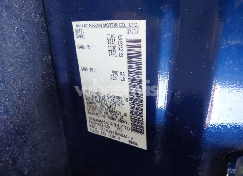 Photo 9 of 2017 Nissan Maxima 3.5 SL (VIN 1N4AA6AP8HC444730)