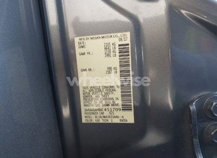 Photo 9 of 2017 Nissan Maxima 3.5 PLATINUM (VIN 1N4AA6AP8HC451709)